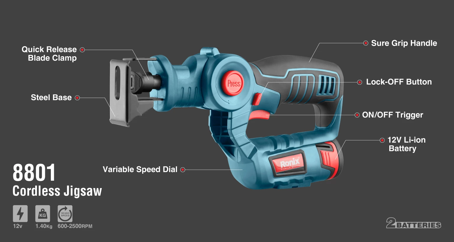 اره عمود بر شارژی 12 ولت